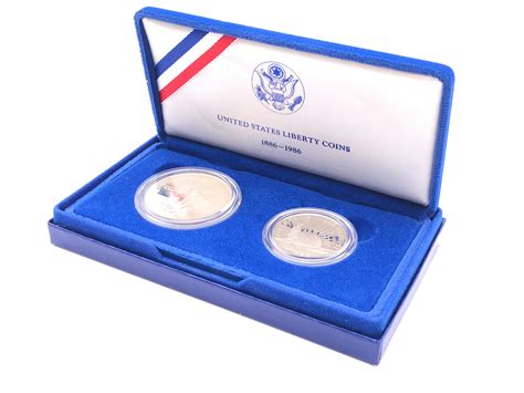 Sold Price 1986 Us Liberty Coins Silver Proof Coin Set August 6