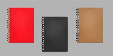 Red And Black Top Bound Spiral Notebook