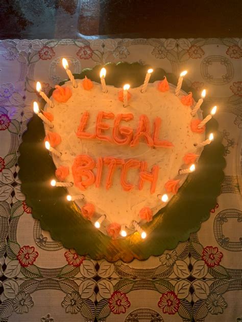 Th Birthday Cake Aesthetic Heart Cake Legal Cake Th Birthday Cake Instagram Funny Videos