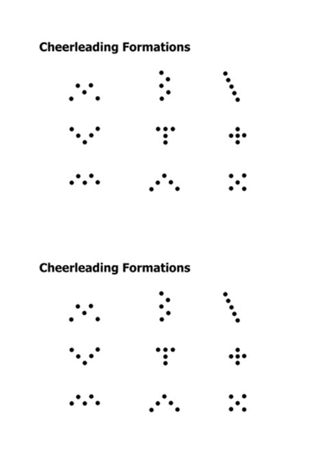 Cheerleading Formations By Jrobinson1105 Teaching Resources Tes