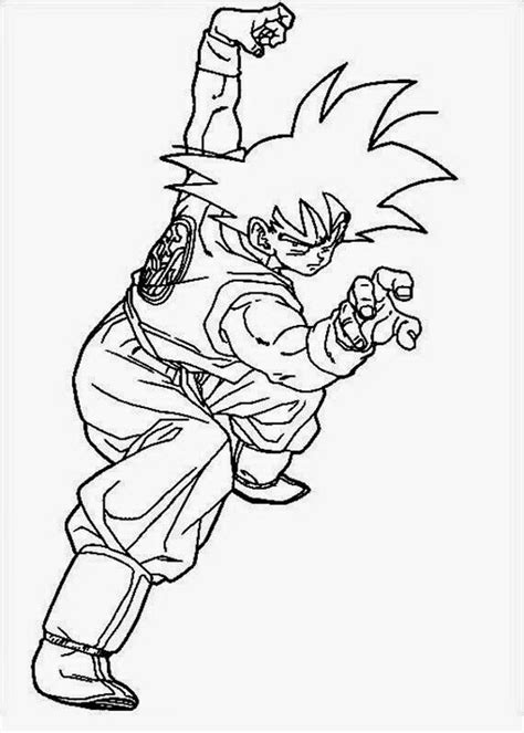 Colorea A Goku Dibujos Para Pintar Degoku Net