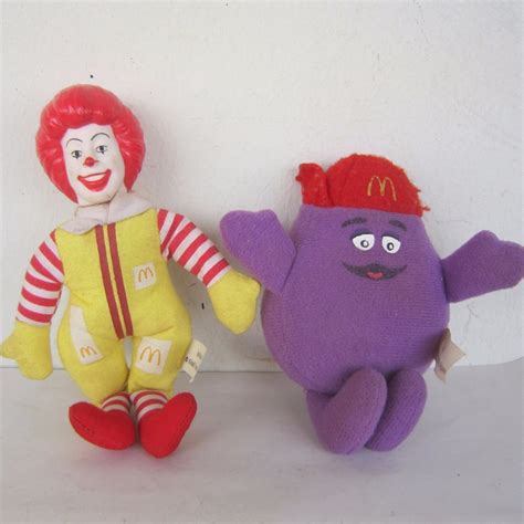 Old Toys Rare Collectibles A Set Of 2 Mcdonalds Characters Plush