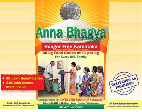 Anna Bhagya Scheme Of Karnataka Civilsdaily