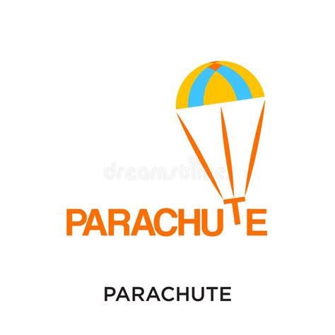 Parachute Logo Isolated On White Background For Your Web Mobile Stock