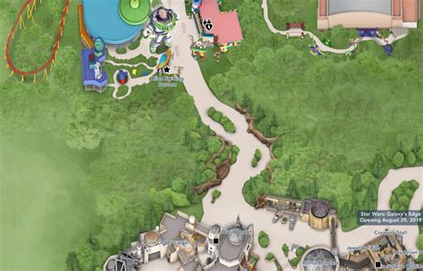 Disney World Park Map Hollywood Studios August 2019 Star Wars Galaxys