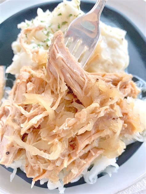 Slow Cooker Pork And Sauerkraut Foodtastic Mom