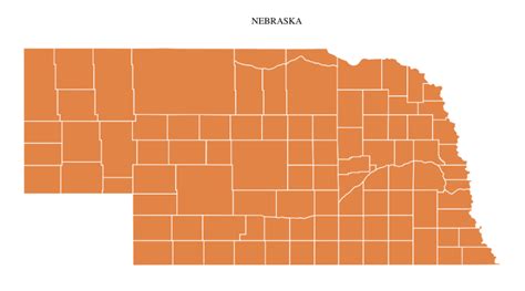 Nebraska County Map Editable And Printable State County Maps