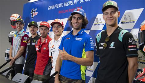 Motogp Riders Speak To The Media Ahead Of The Event At Motorland
