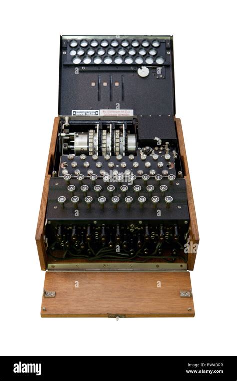 Part Of A Series Of Four Images Showing An Enigma Decoding Machine In