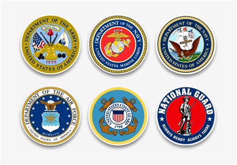 6 Branches Of Military Logos