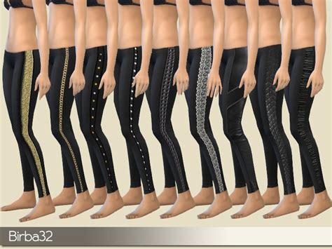 Birba32s Leggings Set 3 Sims 4 Leggings Outfits With Leggings