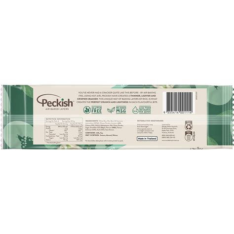 Peckish Rice Crackers Sour Cream And Chives 90g Woolworths