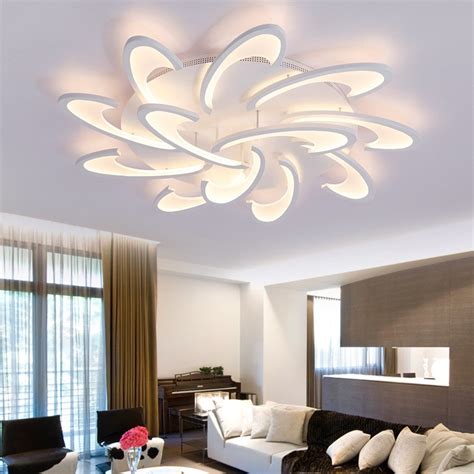 A ceiling light mounted flush to the ceiling or close to the ceiling is ideal for medium or large rooms or low ceilings. Acrylic Flush Mount High Quality New Modern LED Ceiling ...
