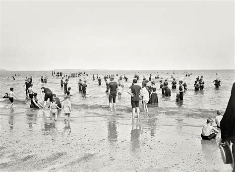 Shorpy Historic Picture Archive Testing The Waters 1910 High