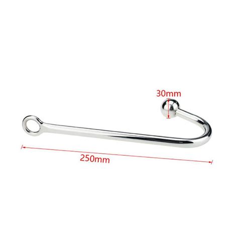 Buy Adult Toy Anal Hook Rope Master Close Ring Stainless Steel Plug Sex