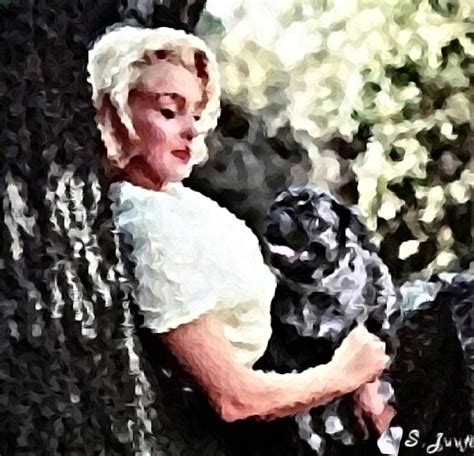 Marilyn Monroe Loves Pugs Digital Art By Shaunna Juuti