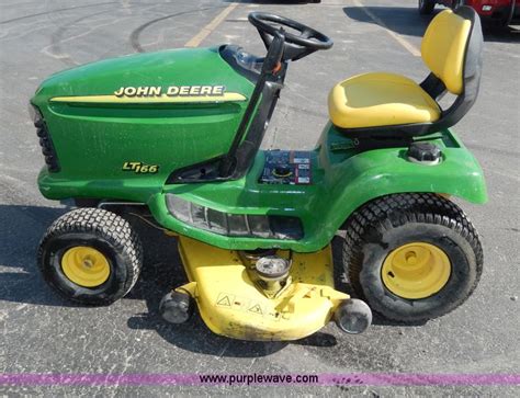 John Deere Lt166 Lawn Mower No Reserve Auction On Wednesday May 29