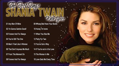 Shania Twain Greatest Hits Shania Twain Best Of Songs Collection