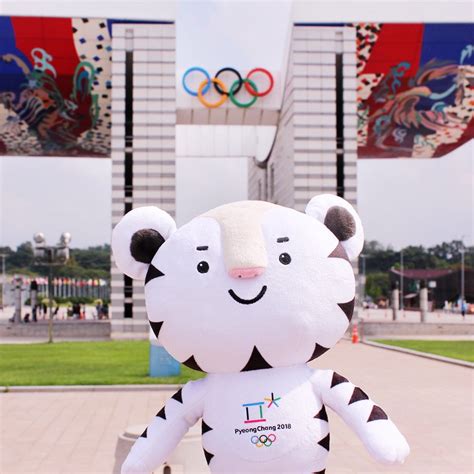The Olympic Park In Seoul Welcomes The Mascot Of The Pyeongchang2018