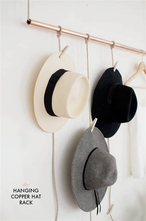 20 Diy Hat Rack Ideas For Beautiful Headgear Display