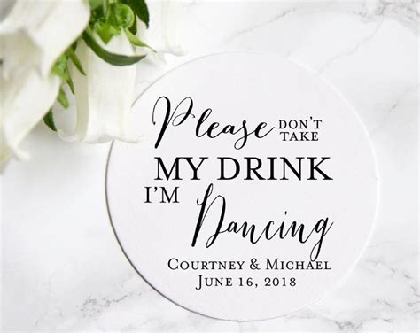 Personalized Please Dont Take My Drink Im Dancing Etsy