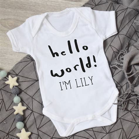 Hello World New Baby Vest By Cows And Kisses