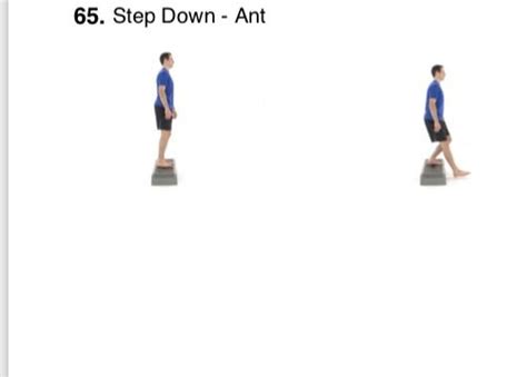 step down anterior pelvis exercise step