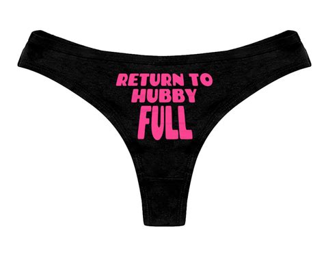 Return To Hubby Full Panties Hotwife Sexy Slutty Funny Cuckold Etsy Sweden