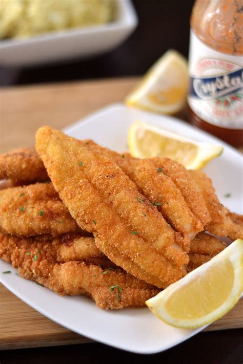 In a pie plate or low profile dish with sides, combine the coarse ground cornmeal, all purpose flour, blackening or creole seasoning, onion powder, garlic powder and. Southern Fried Catfish Recipe - Coop Can Cook