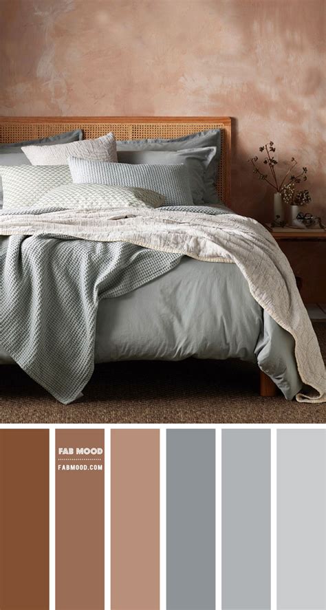Earth Tone Bedroom Brown And Grey With Blue Undertone