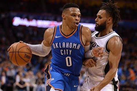 Westbrook Records 19th Triple Double As Thunder Top Spurs Abs Cbn News
