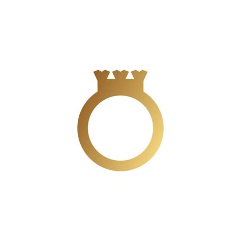 Premium Vector Vector Gold Wedding Ring Logo Icon For Business Or