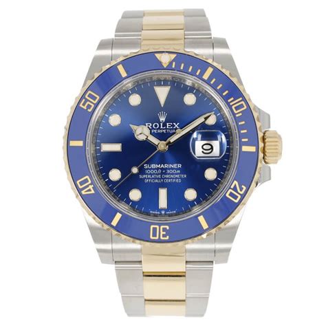 Rolex Submariner Steel And Yellow Gold Blue Dial 41mm 126613lb For Sale