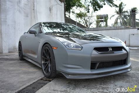 Couple of pics in the snow. Kaiju Nissan Gtr35 Wrapped In Matte Graphite Gray ...