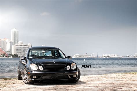 Lowered Mercedes E55 Amg On Classy Adv1 Rims — Gallery