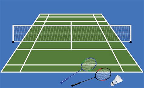 In playing, the goal is to use a badminton racket to hit the shuttle so that it passes over the net and reaches the opponent's side of the court. Best Badminton Court Illustrations, Royalty-Free Vector ...