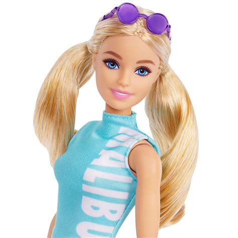 Barbie Fashionistas Doll Long Blonde Pigtails Wearing Teal Sport