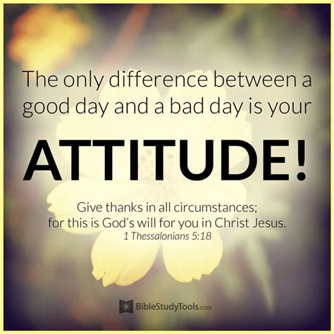 The Only Difference Between A Good And Bad Day Your