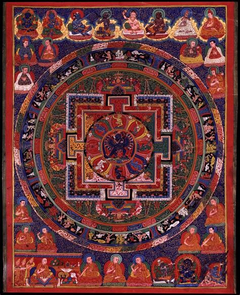 Hevajra Mandala 18th Century Artsy Tibetan Art Sacred Geometry