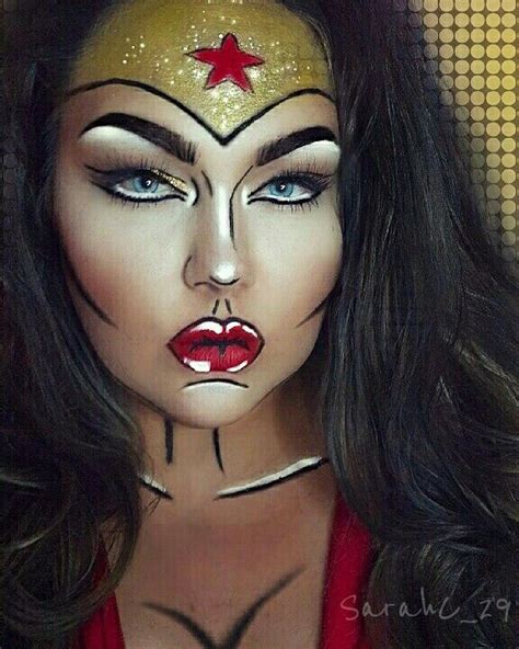 Wonder Woman Superhero Makeup Diy Superhero Costume Super Hero Makeup Women Halloween Make Up