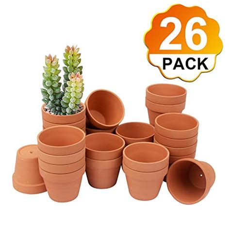 26 Pack 4 Planter Nursery Pots Terracotta Pot Clay Pots Clay Ceramic
