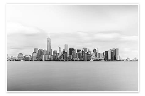 Manhattan Skyline Print By Nitrogenic Posterlounge