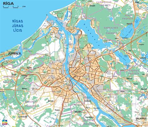 Map Of Greater Riga Latvia Patricia Ltd