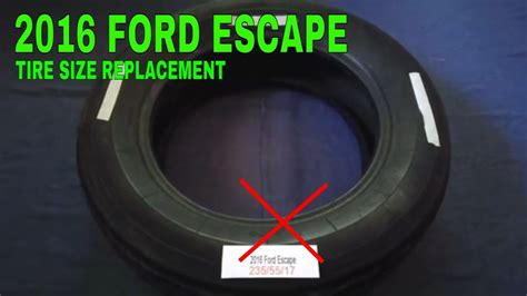 Tire Size For A Ford Escape