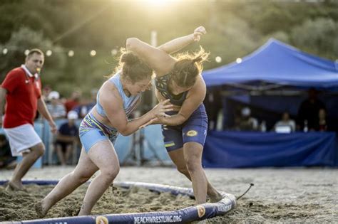 Romania Rocks Womens Beach Wrestling On Home Soil As Georgias