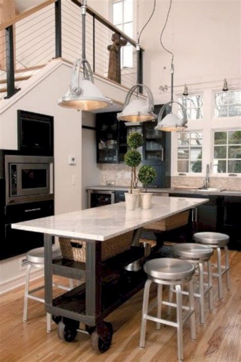 Every kitchen needs an island; 30+ Wonderfull Narrow Kitchen with Stunning Details ...