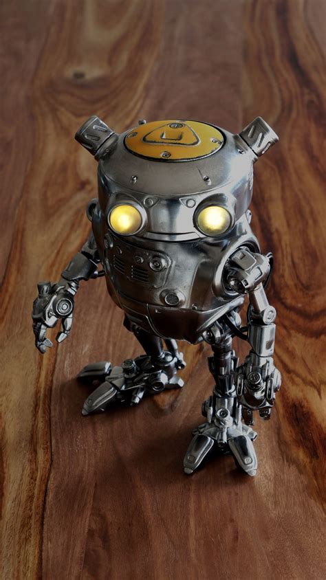 Eddie The Robot By Paul Braddock 3d Printed 30cm Tall With Led Eyes