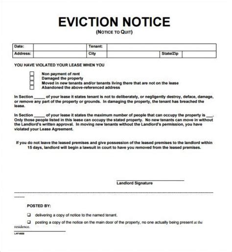 Free Roommate Eviction Letter Template Excel Example Posted By