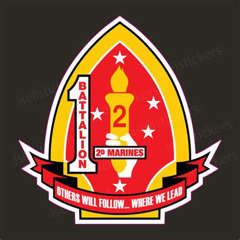 1st Battalion 2nd Marine Corps Camp Lejeune Nc Military Vinyl Bumper