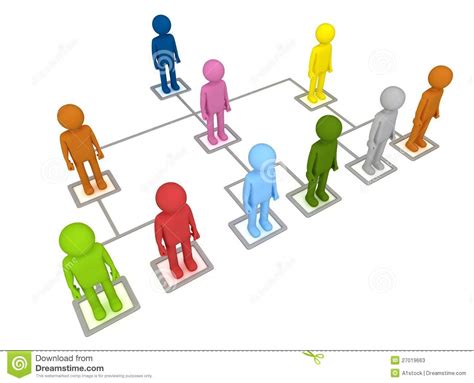 Organization Structure Stock Illustration Illustration Of Executive